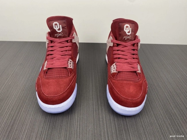 Cheap Oklahoma Sooners Jordan 4 Retro AJ4-904282 PE 0810